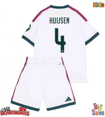 Real Madrid Dean Huijsen #4 Replica Home Stadium Kit for Kids 2026-27 Short Sleeve (+ pants)